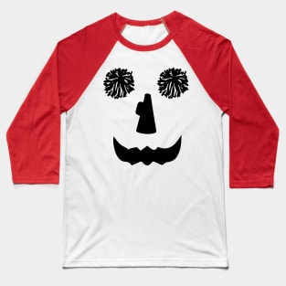 funny cheer pumpkin cheerleader halloween Baseball T-Shirt